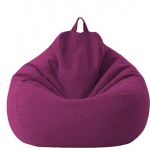 STTC Premium Linen Bean Bag Cover, Giant Bean Bag Cover, Outdoor Bean Bag Cover ilma t&auml;iteta, Perfect Fit for Country Interiors, Purple, L