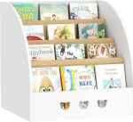 AIYAPLAY laste m&auml;nguasjade riiul peidetud sektsioonidega, 4-tasandiline m&auml;nguasjade korraldaja ratastega lastetuppa, m&auml;ngutuppa, lastetuppa, valge ja naturaalne