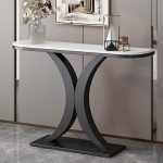 Moderner Konsolentisch mit Stauraum - Stilvolles Dekor f&uuml;r Eingangsbereich und Flur, vielseitiger Sofatisch f&uuml;r Wohnzimmer und Foyer - Schwarz, 100 cm