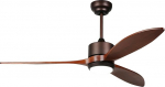 reiga 132 cm Wooden Ceiling Fan with Lighting and Remote Control, Intelligent Ceiling Fan with Dimmable LED Lighting, Switchable DC Motor