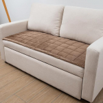 TAOMOCASTL Couchbezug f&uuml;r Hunde, waschbar, flauschig, Haustier-Couchbez&uuml;ge, rutschfester Couch-Schonbezug f&uuml;r Hunde, Kinder, haustierfreundlich, Sofabezug (Braun, 53,3 x 178,8 cm/rechteckig)