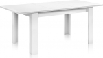 Habitdesign Kendra Extendable Dining Table Living Room Kitchen Table Arctic White Finish 140-190cm (L) x 90cm (W) x 78cm (H)