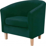 BXFUL komplekt 2 vannitooli katted Stretch Stiilne tugitooli kate M&ouml;&ouml;blikate Diivan Diivan Slipcover elutoa jaoks Libisematu tooli kaitsja Jacquard diivanikate Toolikatted (Teal Green)