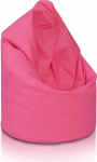 Ecopuf Bean Bag Pink Size L - Indoor and Outdoor Pouf - Stain Resistant - Polystyrene Padded Bean Bag - Adult Bean Bag with Double Zip