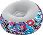 Bestway 44" x 44" x 26" / 1.12m x 1.12m x 66cm Inflate-A-Chair Floral Air Chair &otilde;hktool