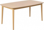 AC Design Furniture Monty pikendatav s&ouml;&ouml;gilaud 6-kohaline, ristk&uuml;likukujuline lauaplaat, valge pigmenditud tammepuuvineer, &uuml;mmargused jalad, k&ouml;&ouml;gilaud v&auml;ljat&otilde;mmatava lauaplaadiga, laius: 160 x k&otilde;rgus: 75 x s&uuml;gavus: 90 cm.