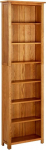 vidaXL Solid Oak Bookcase, 7 Compartments, Standing Shelf, Wall Shelf, Bookcase, Wooden Shelf, Room Divider, Office Shelf, Filing Shelf, 60 x 22 x 200 cm