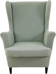 HAOYONG Jacquard Wingback Chair Cover Paksendav tugitool Kaaned Pack of 2 Wingback Chair Slipcover Stretch Chair Covers eemaldatav mittelibisev tugitool kaitsekate elastse p&otilde;hjaga