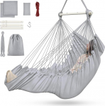 Ripptool &otilde;ues ja siseruumides, rippuv kiiktool &otilde;ues lastele t&auml;iskasvanutele kuni 200 kg, rippuv iste 3 padjaga ja pikendatud jalatoega, hall