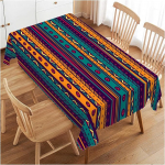 Laudlina Retro Mehhiko muster Dekoratsioon S&ouml;&ouml;gituba K&ouml;&ouml;ki ristk&uuml;likukujuline laudlina 52 x 70 tolli