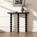 Konsoollaud, puidust sissep&auml;&auml;sulaud, must kaasaegne diivanilauad, akendelaudad koridorile, fuajeele, diivani taha, lihtne paigaldus (39.3inch/100cm)