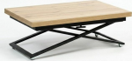 DOMM Corto-M reguleeritava k&otilde;rgusega kohvilaud, muutub s&ouml;&ouml;gilauaks, multifunktsionaalne ja ruumi s&auml;&auml;stev, ristk&uuml;likukujuline, Sonoma tammepuust