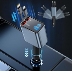 69 W sisset&otilde;mmatav autolaadija mobiiltelefoni kiirlaadija auto sigaretis&uuml;&uuml;taja pistikupesa adapter sisset&otilde;mmatav autolaadija, mis &uuml;hildub iPhone 15/14/13/12/11/Galaxy S24/S23/S22/S21/Google Pixel/Huawei'ga