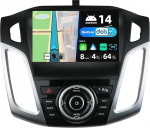 BXLIYER - [Sisseehitatud DAB] - Android 12 IPS autoraadio Ford Focusile (2012-2017) - Traadita Carplay/Android Car/DSP - 4G+64G - LED-kaamera + mikrofon - 9-tolline 2 DIN - roolijuhtimine Fast-Boot 360-CAM