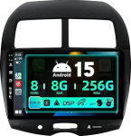 SXAUTO &brvbar; 8G + 256G &brvbar; Android 13 IPS Autoradio Mitsubishi ASX (2010-2019) jaoks - Sisseehitatud Carplay/Android Car/DSP - LED-kaamera + MIC - DAB roolijuhtimiss&uuml;steem Fast Boot 360-CAM WiFi AHD - 2 DIN 10.1