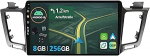 [8G + 256G] IPS 10.1-tolline Android 15 autoraadio Toyota RAV4 2013-2018 jaoks koos Navi Octa Core'iga [Sisseehitatud CarPlay/Android Car/DSP/Mirror Link/GPS Navi/360 Camera/Bluetooth 5.0/WiFi/USB