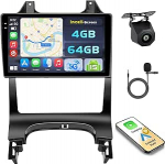 Hikity Android 15 4+64G autoraadio Peugeot 3008 2009-2015 9-tollise Incell puuteekraaniga, autoraadio 2DIN traadita Carplay Android autoga, FM/RDS raadio BT GPS WiFi tagurduskaamera + mikrofoniga