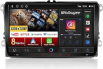 Autoraadio koos navigatsiooniekraaniga VW Golf 5 6 Seat Passat Sharan Tiguan, traadita Android auto 2G + 32G Golf Carplay, 7-tolline VW Polo T5 raadio Bluetooth RDS FM GPS WiFi (9-tolline VW raadio, 2+64G)