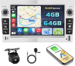 Android 15 4+64GB Autoradio f&uuml;r Opel Astra Antara Corsa Zafira Meriva Vivaro Combo mit 7'' Incell Touchscreen, Wireless Carplay Android Auto, FM/RDS Radio BT GPS WiFi R&uuml;ckfahrkamera + MIC
