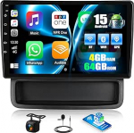 CAMECHO 4+64G Android 15 Autoradio f&uuml;r Renault Trafic 2010-2014/ Opel Vivaro/Nissan Primastar mit R&uuml;ckfahrkamera, 10 Zoll Wireless Carplay Android Auto Radio mit Bluetooth FM RDS GPS WiFi Mirror Link