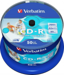 Verbatim CD-R Wide Printable Surface 52x 700MB CD toorikud 50's Spindle