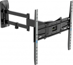 Meliconi Space System Fullmotion 400, teleri seinakinnitus koos varrega ja kahekordse p&ouml;&ouml;ramisega, seinakinnitus lameekraanidele 40 kuni 82 tolli, VESA kinnitus 200-300-400, kandev&otilde;ime kuni 30 kg, must