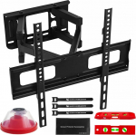 Maclean TV seinakinnitus 32-75-tollistele teleritele | Kallutab ja p&ouml;&ouml;rleb | Maksimaalne koormus 50 kg | Seinakaugus 80-380 mm | VESA 75x75-400x400 | OLED, QLED, LED, LCD | Koos paigaldustarvikute ja veev&auml;lja tasandiga.