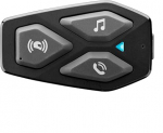 INTERPHONE COM3 - Einzelpack - Bluetooth 5.1 Motorrad-Gegensprechanlage f&uuml;r Motorradhelme, 32-mm-Kopfh&ouml;rer, Motorradnutzung, Entfernung 500 m, Autonomie 10 Stunden, Musik, GPS, wasserdicht IP67