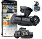 VANTRUE N4S 3 objektiivi STARVIS 2 Dashcam auto, 5GHz WiF GPS 1944P+ 1440P+ 2.5K Dash Cam, 3 kanaliga HDR &ouml;ise n&auml;gemise Dashcams 10S. Puhverparkimisrežiim, LTE valikuline, h&auml;&auml;ljuhtimine, max 1TB
