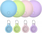 Bluetoothi v&otilde;tmeotsija, 4i pakett, nutikas silt, mis &uuml;hildub Apple'i rakendusega Where is App (ainult iOS), Air Tracker Tag v&otilde;tmete / pagasi / kohvri / rahakoti jaoks, IP68 veekindel, vahetatav aku