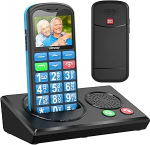 4G vanemate mobiiltelefon ilma lepinguta koos Bluetooth laadimisjaamaga Hands-Free komplekt Suure helitugevusega suure nupuga mobiiltelefon eakatele Lihtne kasutada baastelefoni SOS h&auml;daabik&otilde;ne nuppu