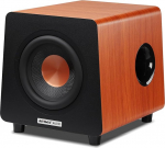 800X aktiivne 8-tolline subwoofer, 100 vati subwoofer RCA AUX LFE sisendiga, integreeritud v&otilde;imendi, MDF korpus, pruun - kodukino ja HiFi jaoks