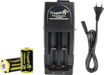 TrustFire 17335 Li-ion aku 1000 mAh 3 V laetav (komplekt)