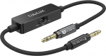 Cubilux 3,5 mm TRS liinist mikrofonile summuti kaabel 3-tasandi reguleerimisega 10 dB 20 dB 30 dB Stereo audio adapter DSLR kaamerale Camcorder mikserile DAC 30 cm
