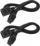 YINETTECH Pack of 2 9-pin pikenduskaabel m&auml;ngukonsoolidele 1,8 m pikkune p&otilde;his&uuml;steemi kontrolleri pikendus, mis on &uuml;hilduv Sega 2 p&otilde;lvkonna Genesis Hostiga &uuml;hilduv