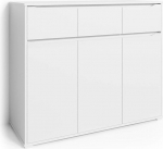 Vicco Ruben Cabinet, White, Multi-Purpose, with Drawers, Multi-Purpose Sideboard
