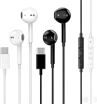 USB C k&otilde;rvaklapid iPhone 17 16 15 C-t&uuml;&uuml;pi k&otilde;rvaklapid mikrofoniga m&uuml;ravastased juhtmega k&otilde;rvaklapid iPhone 17 16 15 Pro Max, iPad Pro, Samsung Galaxy S25, S24 Ultra, Pixel 9 jaoks