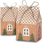 Wintem advendikalender 2025 koos 24 korduvkasutatava dekoratiivse majaga maiustuste ja &uuml;llatuste jaoks, elegantne DIY disain, j&otilde;ulukingiidee peredele ja lastele