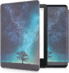 kwmobile Klapph&uuml;lle kompatibel mit Amazon Kindle Paperwhite 11. Generation 2021 H&uuml;lle - Flipcase f&uuml;r Kindle Paperwhite H&uuml;lle mit Magnetverschluss - Galaxie Baum Wiese
