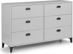 Julian Bowen LAK003 LAK003 Lakers Locker Wide Chest of Drawers with 6 Drawers