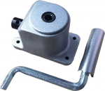 Winkelantrieb, 1 St&uuml;ck, rechtwinkliges Kegelradgetriebe, &Uuml;bersetzungsverh&auml;ltnis 1:1, 90-Grad-Wendegetriebe, kleines Lenkgetriebe, 1,5 m, 20 Z&auml;hne, 20 Z&auml;hne, Zahnrad, Ritzel(With Hand Crank,Type a)