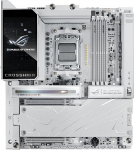 ASUS ROG Crosshair X870E Glacial Gaming emaplaat Socket AMD AM5 (E-ATX, Advanced AI, DDR5, 10G Ethernet, WiFi 7, 2X PCIe 5.0 NVMe SSD, 2X PCIe 4.0 M.2, 12x USB 10Gbps)