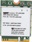 Topiky RTL8852BE AX210NGW WLAN kaart, WiFi6 M.2 s&uuml;learvuti traadita kaart, Dual Band 1800 Mbps v&otilde;rgukaart arvutile, BT 5.2, MU MIMO tehnoloogia