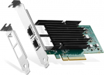 Binardat 2 Port 10G Ethernet PCIe v&otilde;rguadapter, Intel X540 kiip LAN kontroller, 10G/1G/100Mbps Ethernet RJ45 NIC kaart Windows/Linux/VMware jaoks