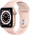 Apple Watch Series 6 (GPS, 40 mm) kuldne alumiiniumist korpus koos roosa liivaga spordirihmaga (uuenenud)