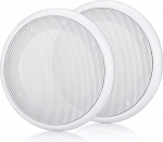 MACHSWON 2 x 4" valged &uuml;mmargused k&otilde;larite grilli katted - universaalsed laekak&otilde;larid / augukatted koduteatri, matkaauto v&otilde;i merepaigalduse jaoks