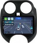 9-tolline Android 14 autoraadio Nissan March Micra 2010-2017, Seat Exeo koos juhtmevaba Apple CarPlay, Android Car, Mirror Link, GPS navigatsioon, Bluetooth 5.0, WiFi, USB, Navi, FM + tagurdamine