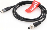 DRRI lukustatav 5.5x2.1mm DC-lt USB-C PD kiirlaadimisele 12V toitekaabel Atomos Ninja V monitorile/Zwo ASI jahutusele