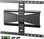 monTEK 0,77-tolline Ultra Slim TV seinakinnitus 43-90-tollistele televiisoritele, liigendatav ja nivelleeritav ja pikendatav telerihoidik liigendatud topeltvarrega, Max VESA 600 x 400 mm, kuni 65 kg kaaluga