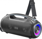 Bluetooth k&otilde;lar, (180 W tipp) kaasaskantav muusikakast RGB tuledega, peo boom box, 2+2 kanaliga, Boost bass, IP65 veekindel, 24H, USB-C, EQ, BT 5.3, v&auml;ljas, telkimiseks, rannas ja aias.